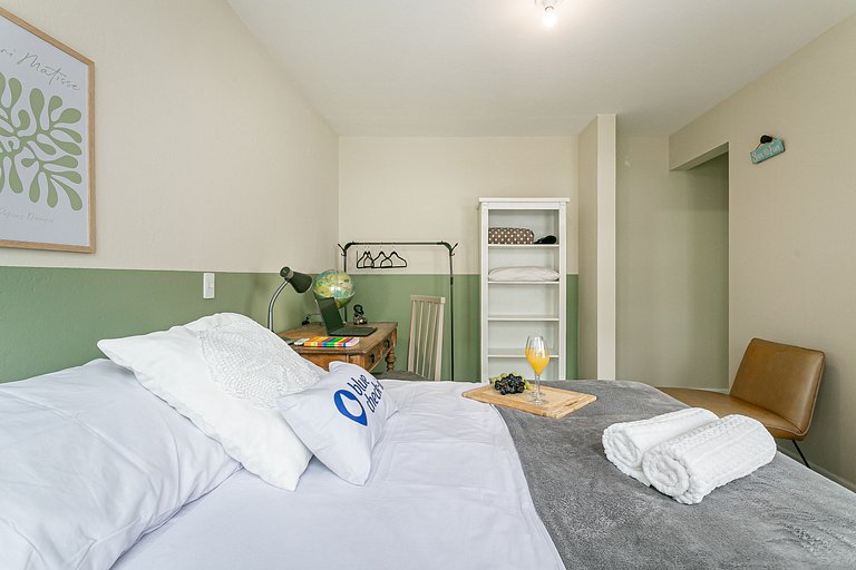 1 minuto a pé da praia com vista e paz