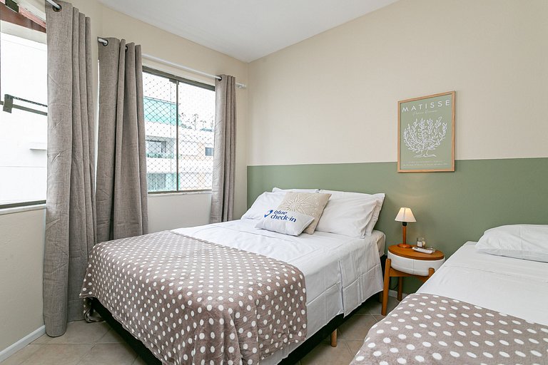 1 minuto a pé da praia com vista e paz