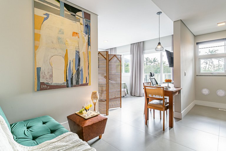 Studio incrível com piscina e conforto