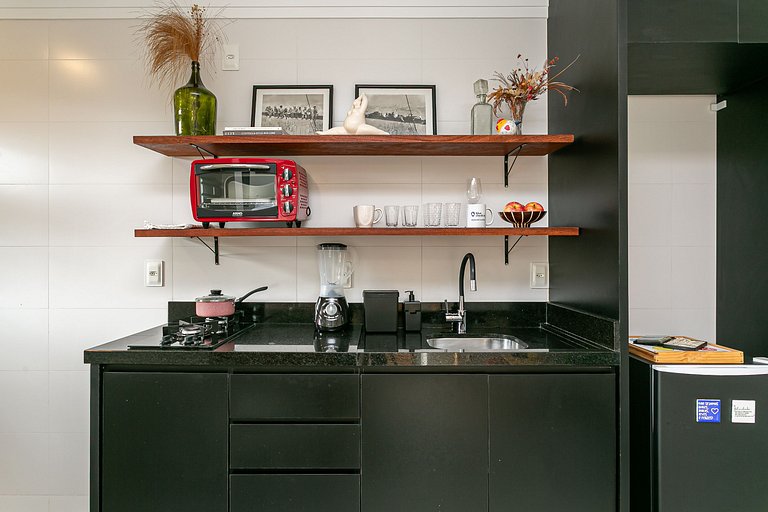 Studio incrível com piscina e conforto