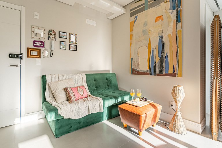 Studio incrível com piscina e conforto