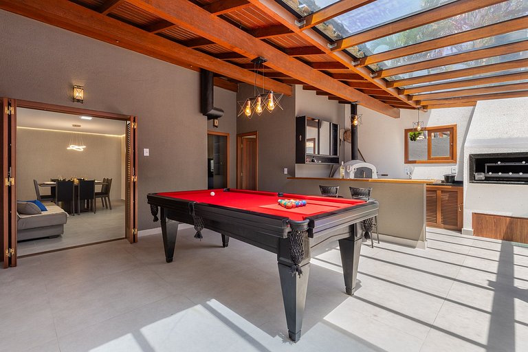 Casa pé na areia: piscina churrasqueira jacuzzi e+