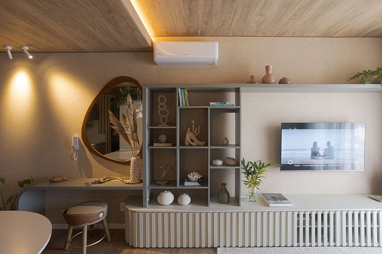 Pé na Areia com Luxo Piscina e Churrasqueira