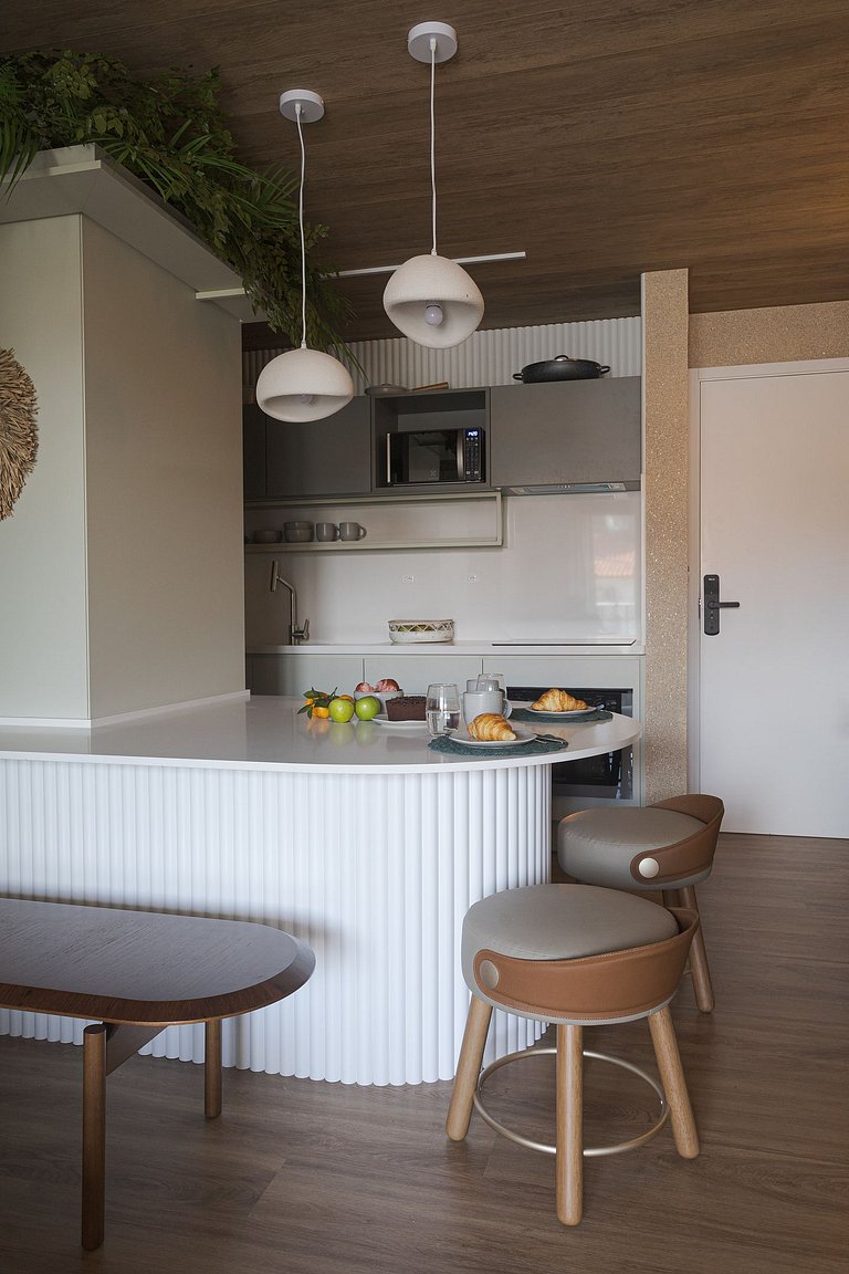 Pé na Areia com Luxo Piscina e Churrasqueira