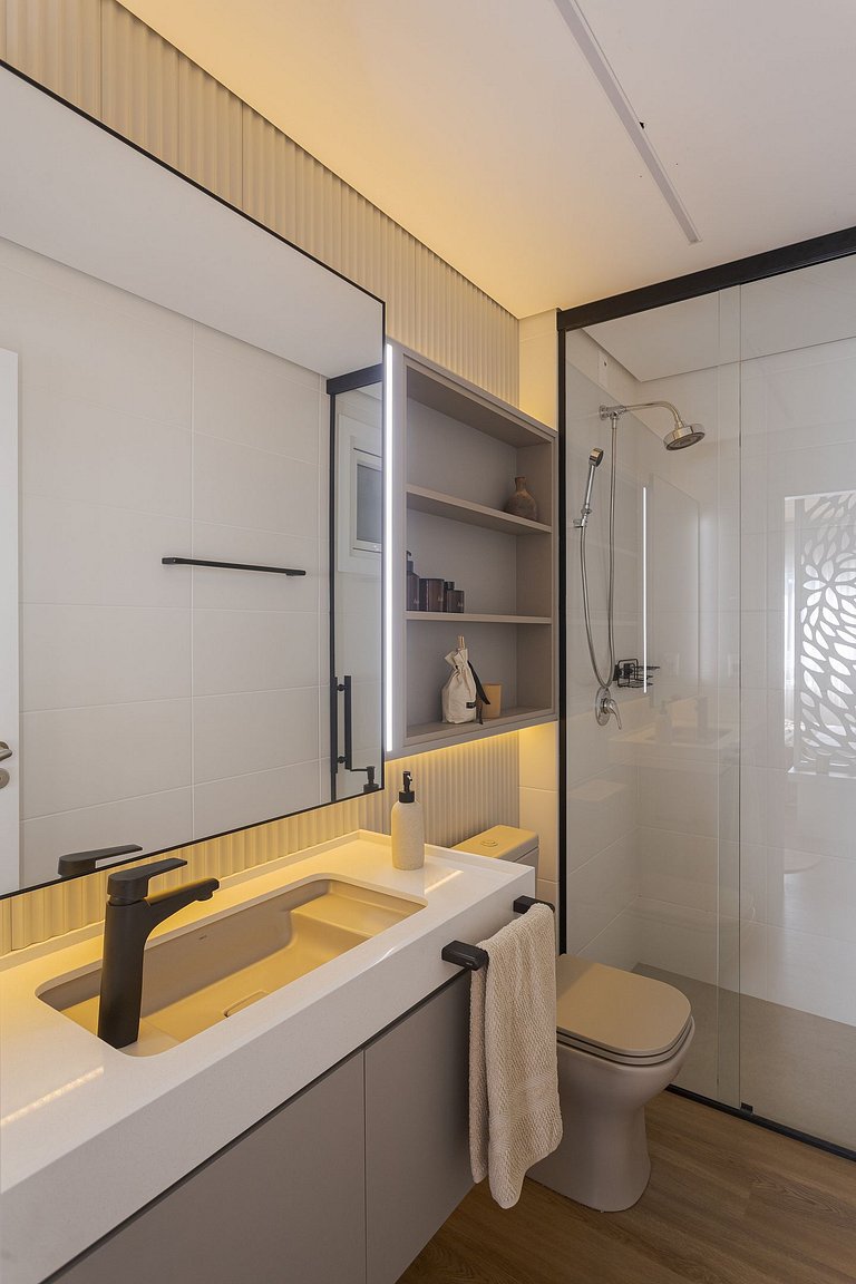 Pé na Areia com Luxo Piscina e Churrasqueira