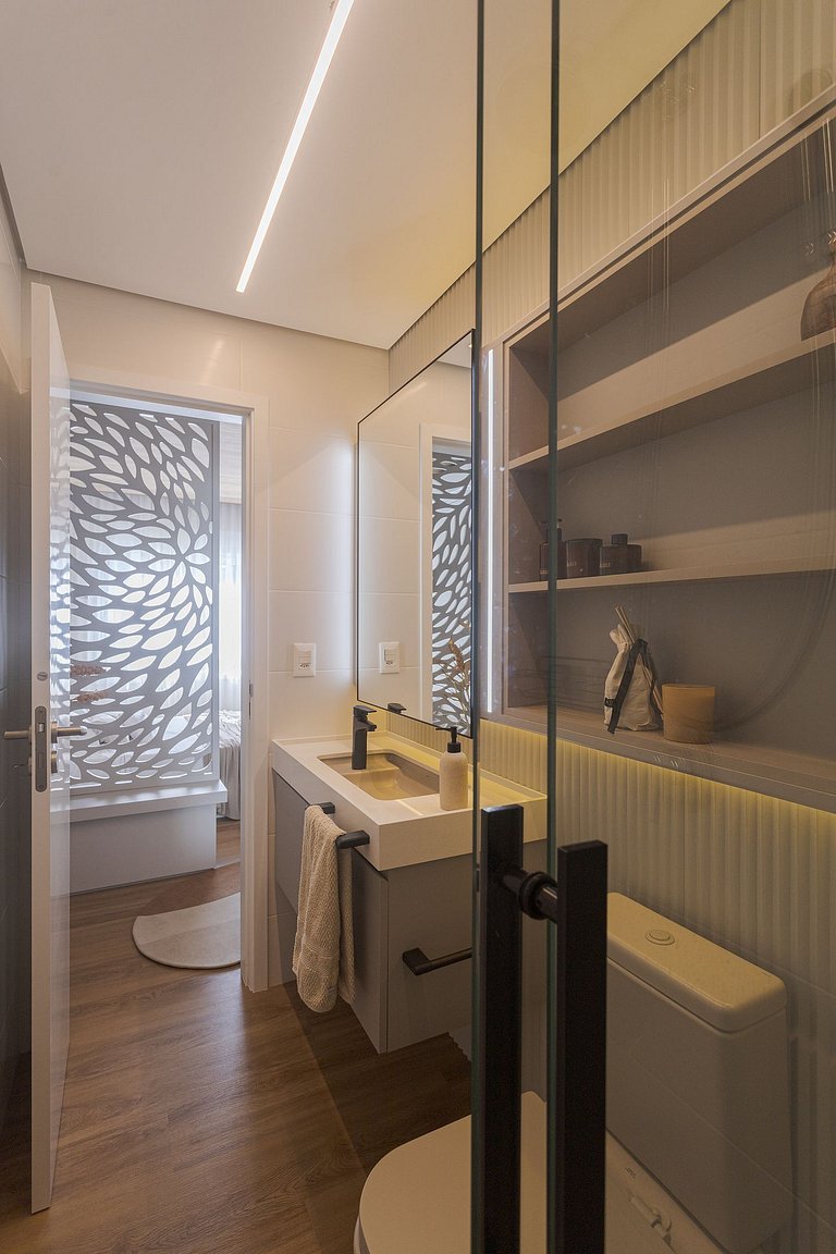 Pé na Areia com Luxo Piscina e Churrasqueira