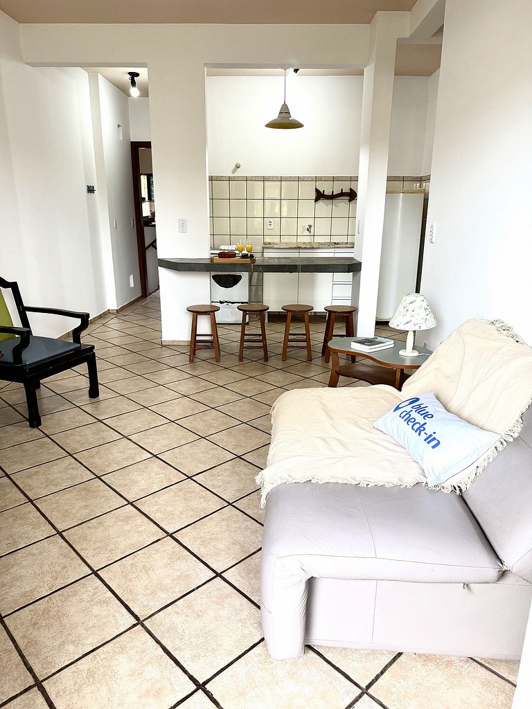 2dorm na Lagoa: faça tudo a pé, colado nas praias