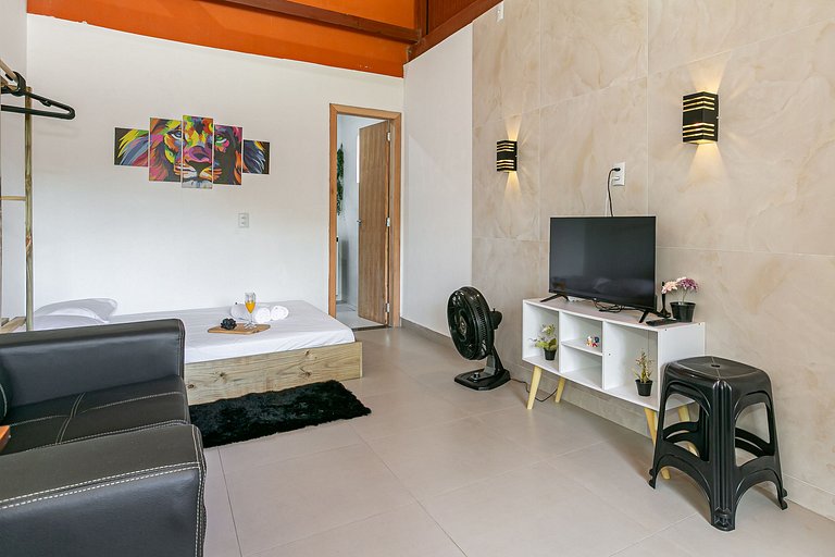 Estudio 1 Praia Armação rodeado de naturaleza y tranquilidad