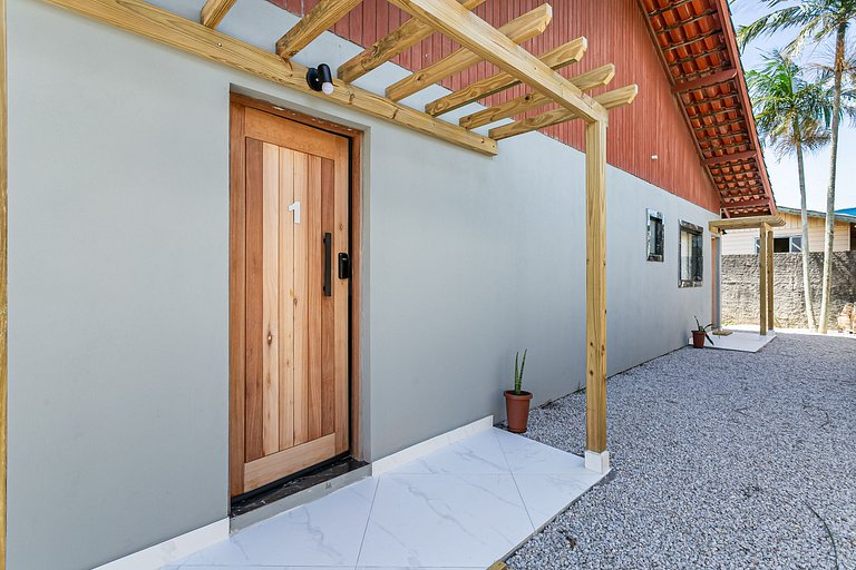 Estudio 1 Praia Armação rodeado de naturaleza y tranquilidad