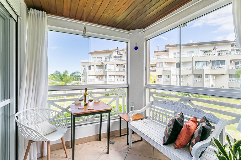 Condomínio resort à beira da lagoa: vista linda