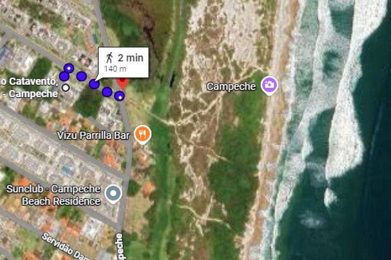 1 minuto a pé da praia com vista e paz