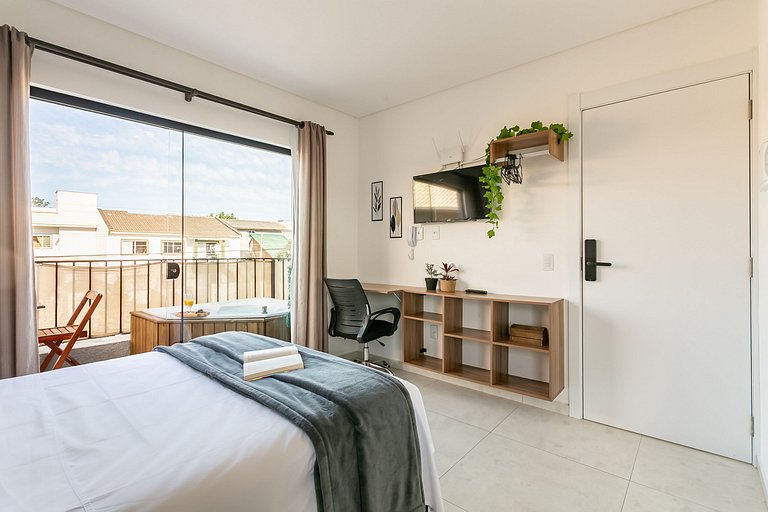 Voll ausgestattetes Studio mit Whirlpool im Campeche